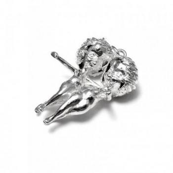 Colgante horóscopo Géminis en plata de ley 925 - busto de 33mm