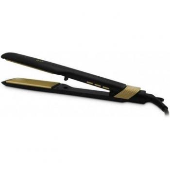 Grunkel ONYX P62 - Plancha de pelo profesional con 5 niveles de temperatura, placas basculantes de aluminio, autoapagado y revestimiento de turmalina, 62W -