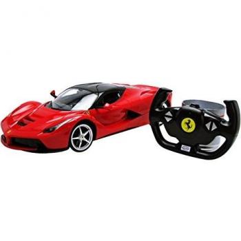 Rastar 50100 - Coche Ferrari con control de remoto, 1/14 Escala, rojo o amarillo, surtido