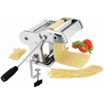 Ibili 773100 - Máquina de Pasta Fresca Italiana con Regulador Graduado en Acero Inoxidable