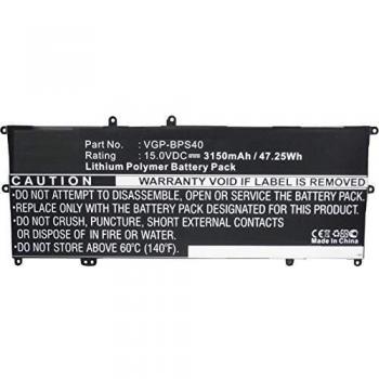 CoreParts Laptop Battery for Sony 47Wh Li-Pol 15V 3150mAh, VGP-BPS40, MICROBATTERY