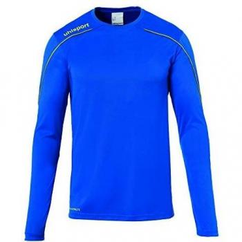 uhlsport Stream 22 Trikot Langarm Sudadera De Entrenamiento, Hombre, Azur/Lima Amarillo, 116