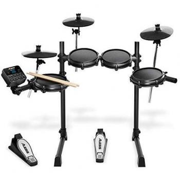 Alesis Turbo Mesh Electronic Drum Kit with 7 Pads, Mesh Heads, Accessories, and Play-Along Tracks