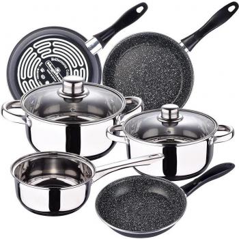 Batería de cocina 5 piezas Cassel con juego Sarténes Magefesa K2 Gransasso