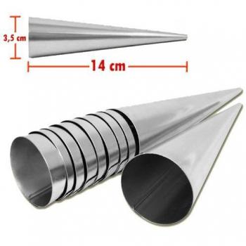 Set de 20 moldes con forma de cono - 14cm x 3,5cm