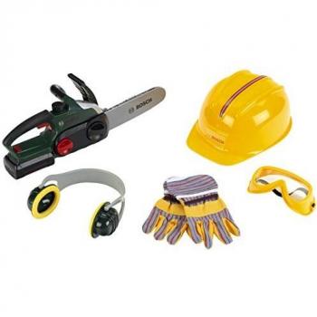 Set de Herramientas para Niños Klein Bosch con Motosierra Electrónica y Accesorios (5 Piezas)