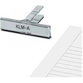 Marcador de Terminales KLM-A Phoenix Contact - 100 Piezas, Soporte para Señalización de 9,5mm