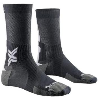 X-Socks Calcetines Bike Perform Crew Negro, Unisex adulto, Talla 39-41, Color Opal Black/Arctic White