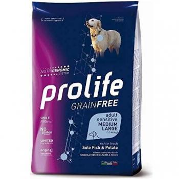 Prolife Dog Adult M/L Grain Free Lenguado y Patatas - 2 x 10 kg - Pack Ahorro