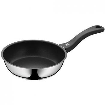 Sartén WMF Devil 20 cm, Inducción, Cromargan® Acero Inoxidable 18/10, Antiadherente PTFE, Mango de Plástico