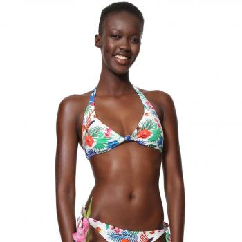 Desigual -Tops de Bikini Mujer Blanco