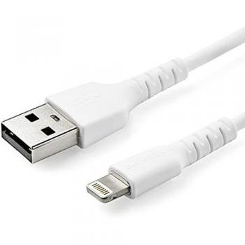 StarTech.com Cable de 1m USB a Lightning - Certificado MFi de Apple - Blanco - Cables de Conectores Lightning