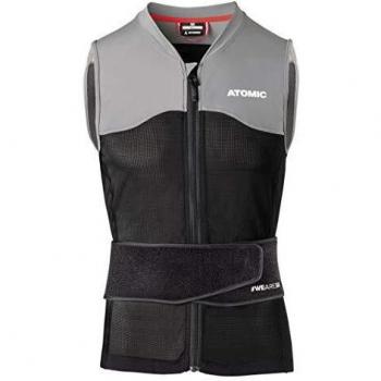 Atomic Chaleco Protector de esquí para Hombre, Live Shield Vest M, Negro/Gris, Talla M