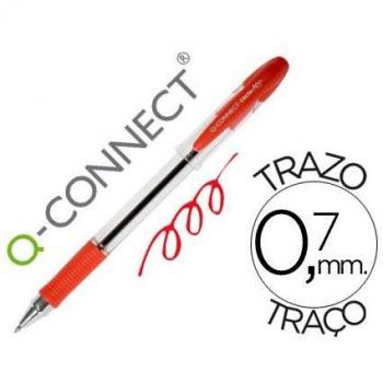 Bolígrafo Q-Connect Delta KF00377 - Rojo