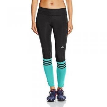 adidas RS L TGT W - Mallas para mujer, color negro / verde, talla 2XS