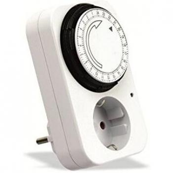Enchufe Programador Digital 24 Horas con Temporizador Automático