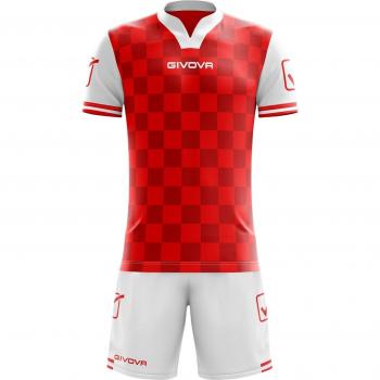Conjunto Competition Givova para hombre en color rojo y blanco