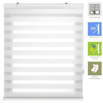 Estor Enrollable Noche y Día Premium con Galería - Varios Tamaños y Colores para Todo Tipo de Ventanas
