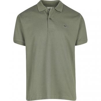 Lacoste Classic Fit Olive Green Polo Shirt for Men - Size 3XL