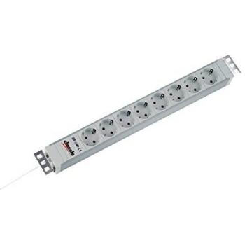Bachmann 19 PVC Power Strip, 8-Outlet PDU, No Switch