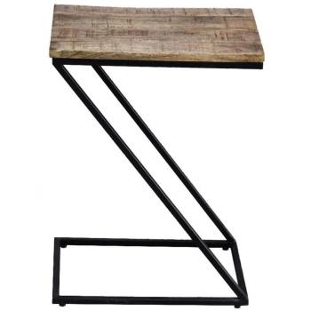 Mesa auxiliar Kenobi de madera de magnolia Rousseau - Marrón