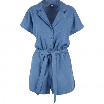 Urban Classics Women's Light Denim Resort Jumpsuit - Blue - XS to XL