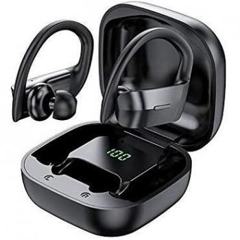 SHENXI Auriculares Bluetooth,Auriculares Inalambricos Deportivos, IPX7 Impermeable Cascos Bluetooth In-Ear Auriculares Wireless Running con Mic