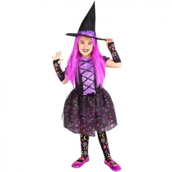 Disfraz de Bruja Moonlight Púrpura para niña