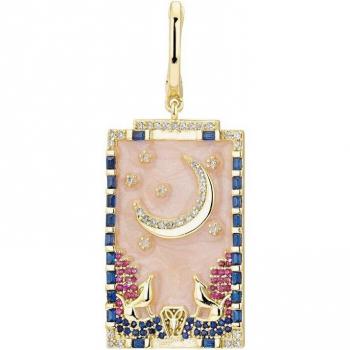 Ear Candy - Piercing aro Cartas Tarot La Luna de Plata 925