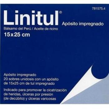 Linitul 20 Apósitos Monodosis 15 x 25 cm