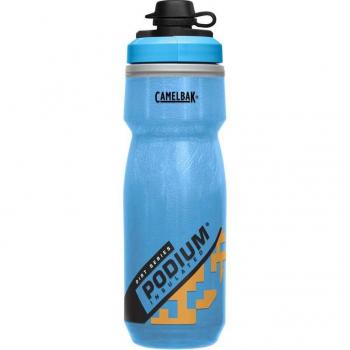 Bidón de ciclismo CamelBak Podium Dirt Series Chill 620ml, color azul/naranja