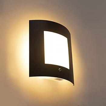 Aplique exterior antracita IP44 con sensor crepuscular - Emmerald 1