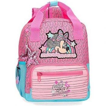 Mochila Minnie Pink Vibes Preescolar 28cm