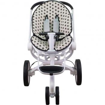 Colchoneta para silla de paseo JYOKO compatible con Quinny Moodd, Stokke, Cybex Priam Dark Sky