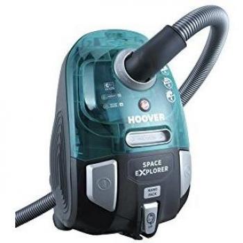 Hoover Space Explorer SL70 - Aspirador trineo sin bolsa, con accesorios especiales para parquet y mascotas, tecnología ciclónica, 700 W, color verde emerland