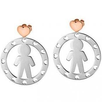 Morellato Pendientes para mujer, Colección Talismani, en acero - SAQE04