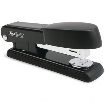 Grapadora Rapesco Bowfin Metálica Capacidad 25 Hojas Usa Grapas 24/6 y 26/6 Color Negro Modelo R53500B2