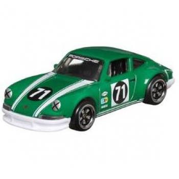 Coche Miniatura Vintage Hot Wheels HRT81 con diseño clásico, escala 1:64, colección de vehículos de carreras, acabado detallado y colores retro