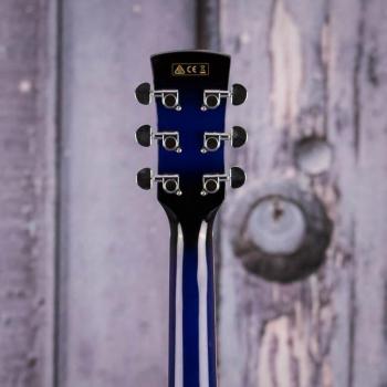 Ibanez PF15ECE TBS Acoustic-Electric Guitar, Transparent Blue Sunburst High Gloss