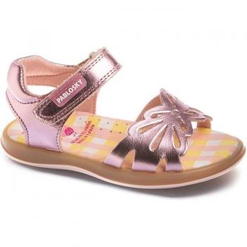 Sandalias Bebé Niña Pablosky de Piel Rosa 029070