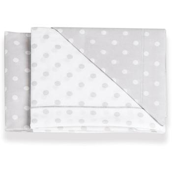 Juego de Sábanas 3 Piezas Italbaby Lunares Grises