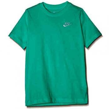 NIKE B NSW tee Emb Futura Camiseta de Manga Corta, Niños, Emerald Rise/