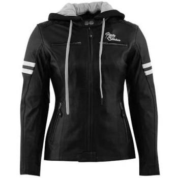 Chaqueta de Moto para Mujer Rusty Stitches Joyce Hooded V2 Negra