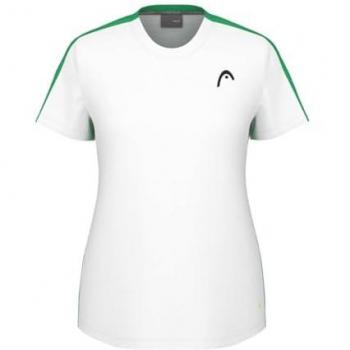 Camiseta de Tenis para Mujer Head Tie-Break, Manga Corta, Blanca, Talla Extra Pequeña