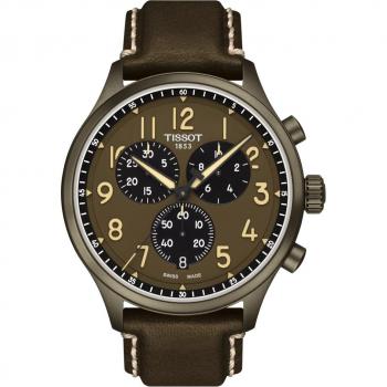 Tissot Chrono XL Vintage Men's Watch - Green Leather Strap