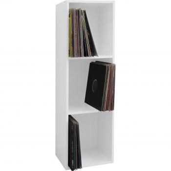 Estantería de Madera para Discos de Vinilo Platto 3 Compartimentos (H. 107 x B. 34 x T. 30 cm)
