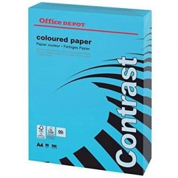 Niceday - Papel Azul Intenso A4 80 Gr. Office Depot Paquete 500 Hojas