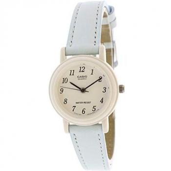 Casio Women's Analog Watch (Ø 25mm) - Transparent Dial, Blue Strap