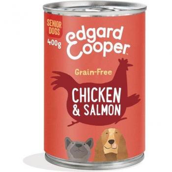 Edgard & Cooper Comida Húmeda Senior Grain Free Pollo y Salmón 6x400g