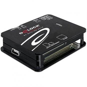 Delock USB 2.0 cardreader All in 1 USB 2.0 Negro - Lector